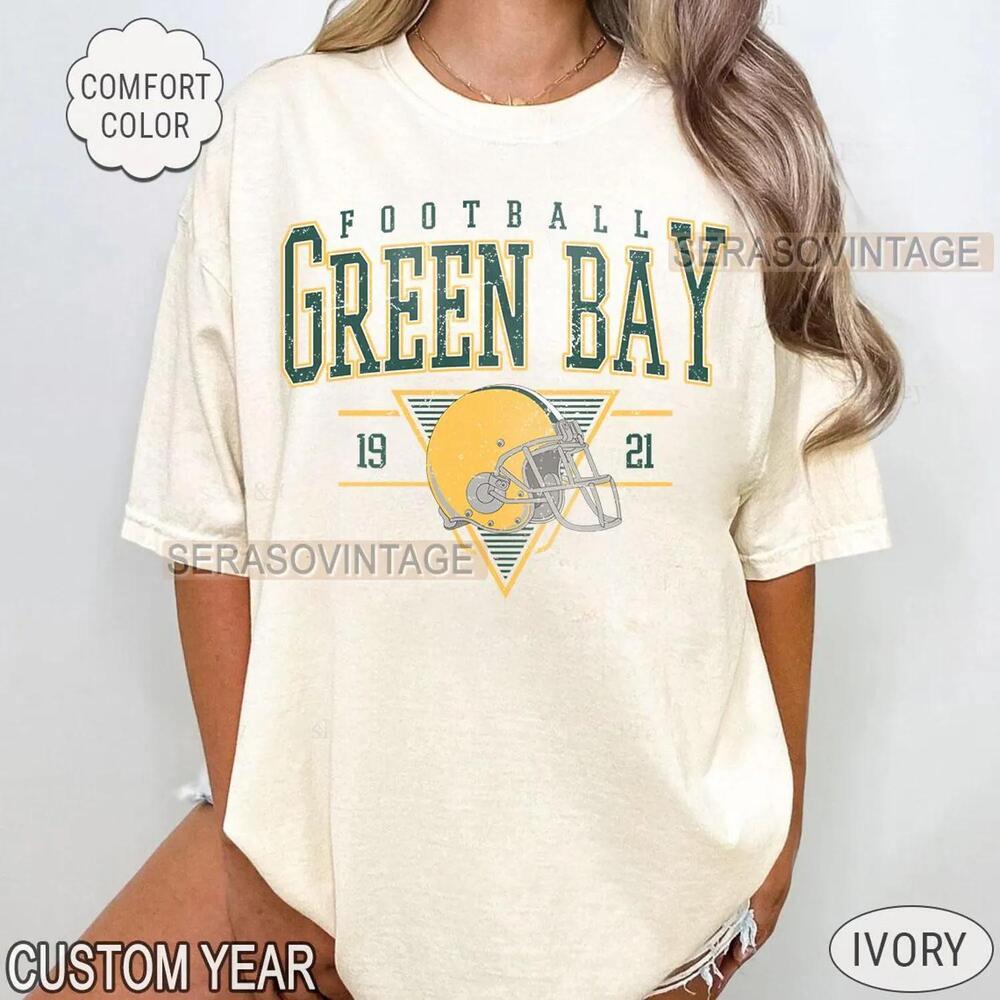 Green Bay Football Mom Oversized Comfort Fit Game Day Tee